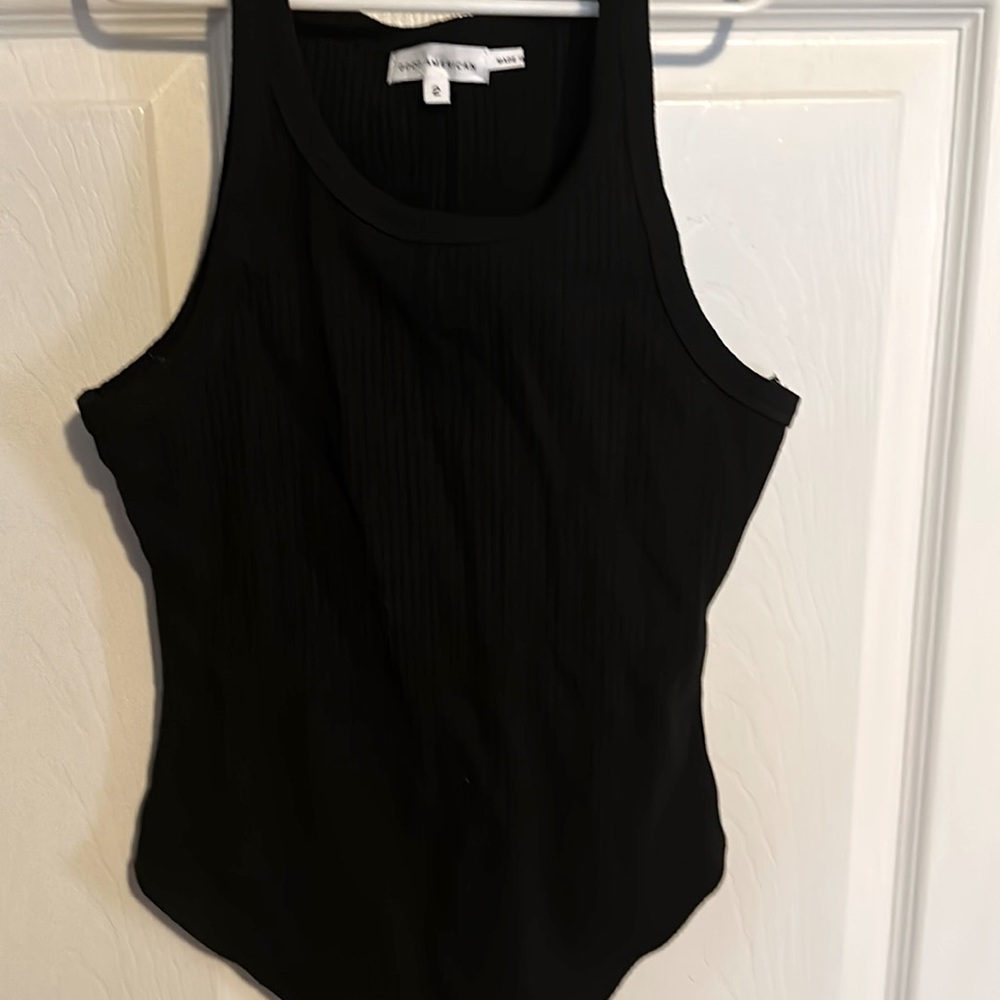 NWOT black ribbed bodysuit